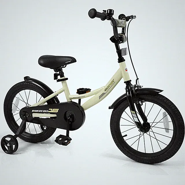 16 Inch Kids Bike w/Training Wheels Dual Brakes Adjustable Seat Handlebar Height