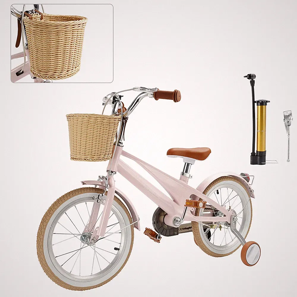 16 inches Kid's Bike Child Bicycle for Ages 7~9 Years Boys and Girls with Basket