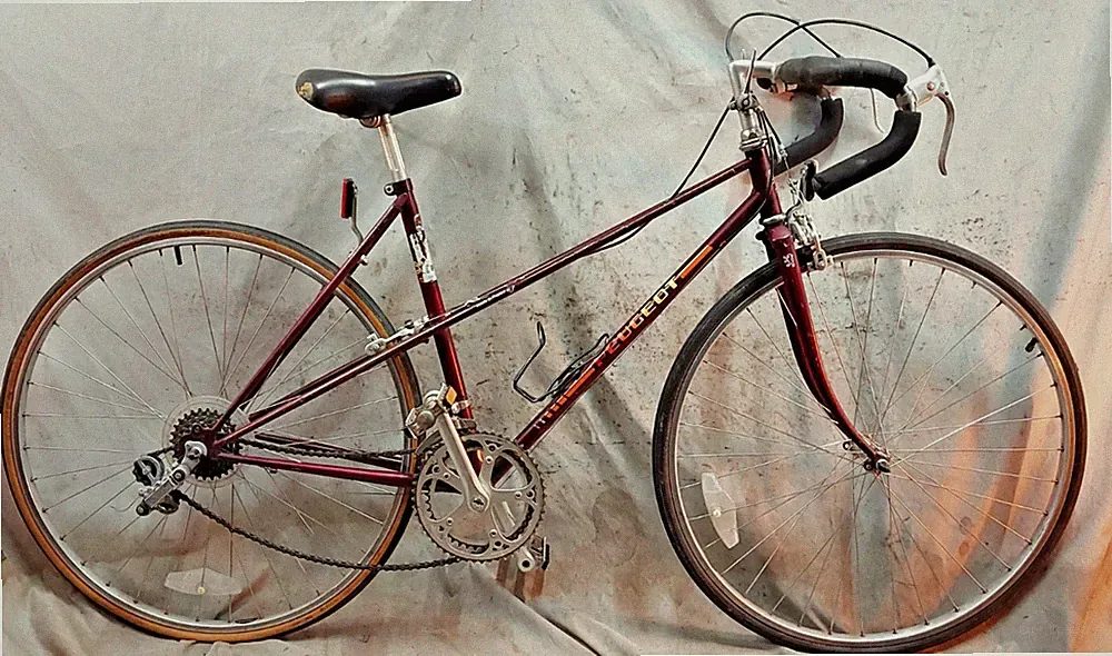 1985 Peugeot Mixte Touring Road Bike 50cm Small Butted Steel Step-Thru 16 Speed~