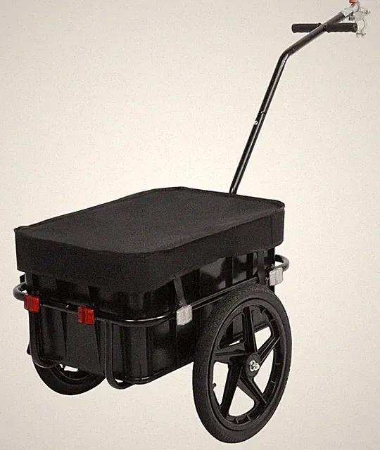 Bicycle Cargo Trailer with Two 16in Wheels,56.7 x 23.2 x 31.5 Inch, 88 lbs