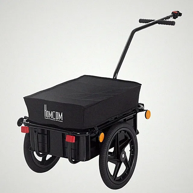 Bike Cargo Trailer with 16 Inch Wheels for Heavy Duty Hauling