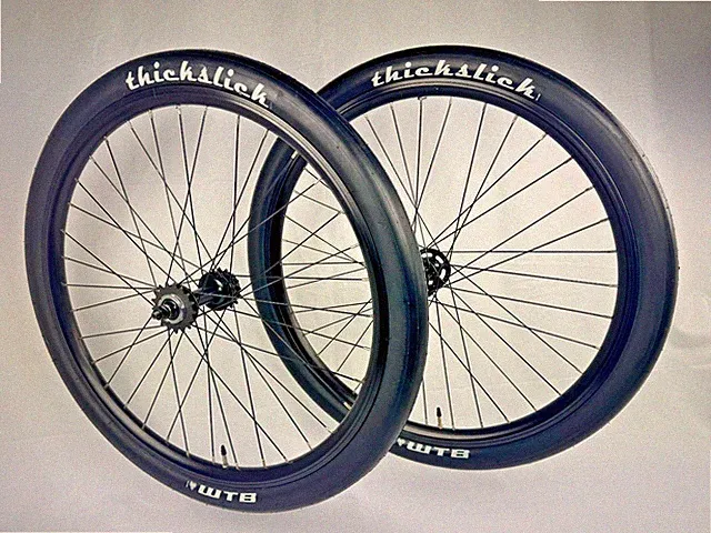 FlipFlop Fixie/Freewheel 650B Sealed Bearing Wheel Set w/ WTB Thick Slick Tires