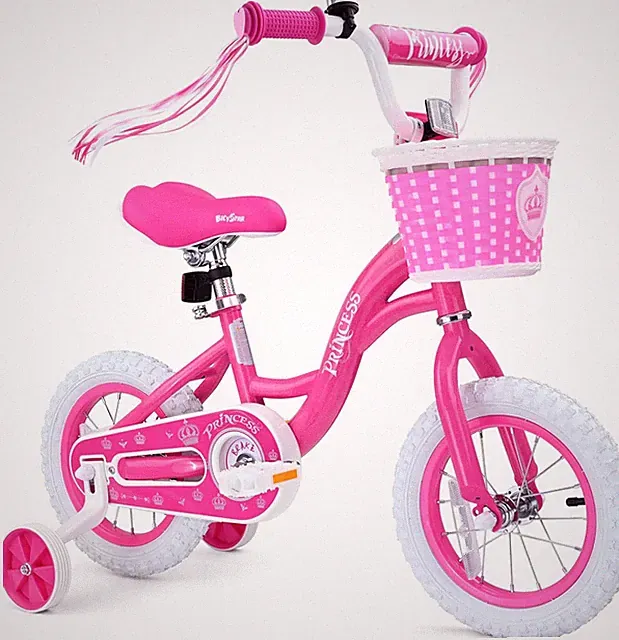 Girls Bike for Toddlers Ages 2-5 Years, 12 14 16 Inch Princess Kids Bike with Tr