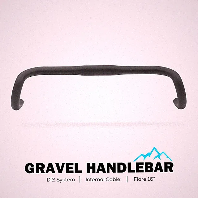 Gravel Bike Carbon Fiber Handlebar Big Flare Bar 16° for Cycle Cross Road Bike