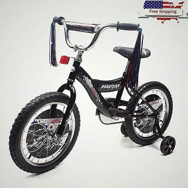 Kids 16 In BMX Bike Air Tire Wheels Adjustable Seat Fun Safe Lightweight Outdoor