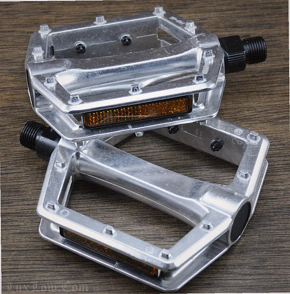 LowPro Platform Bike Pedals 9/16" Fixed Gear Track BMX MTB Cruiser Fixie Bicycle