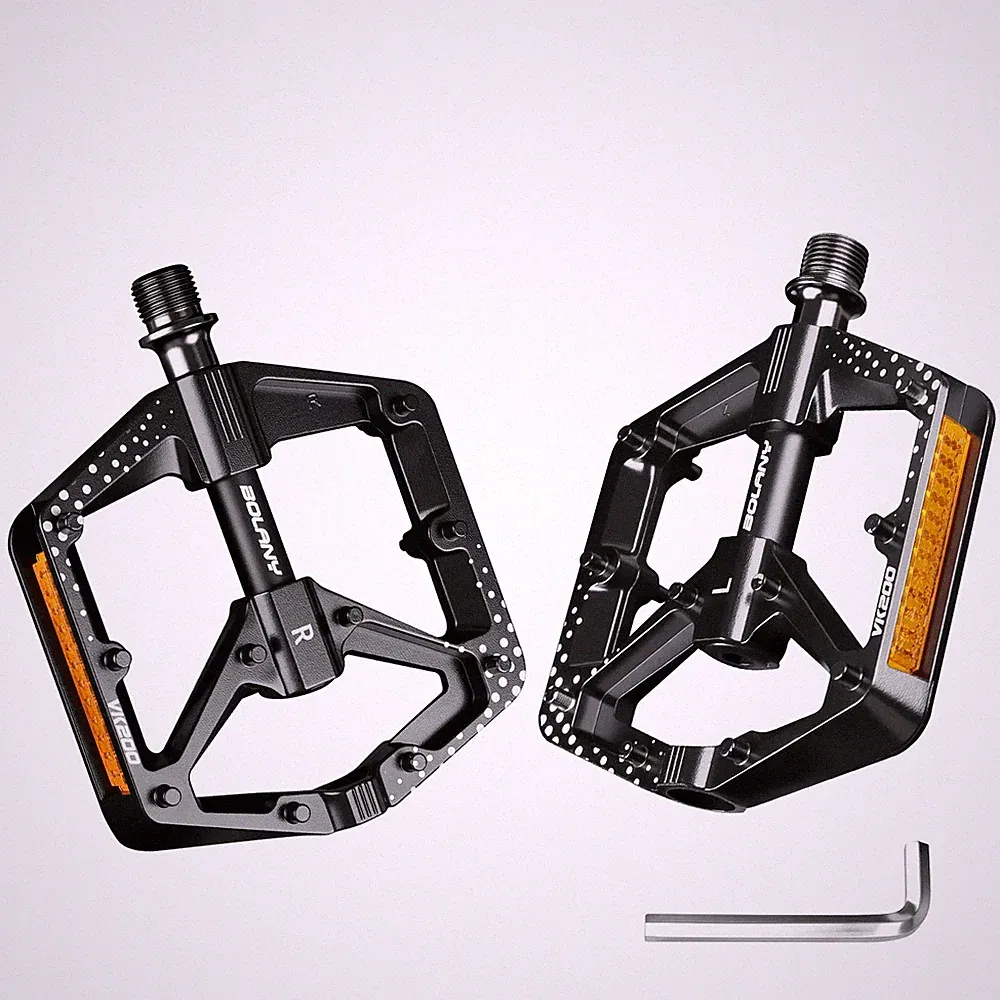 Mountain Bike Pedal 9/16in Sealed Bearing 10-Pin Anti-Slip Road Bicycle Pedals