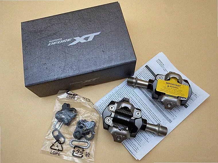 New Shimano Deore XT PD-M8100 SPD XC MTB Mountain Bike Clipless Pedals & Cleats