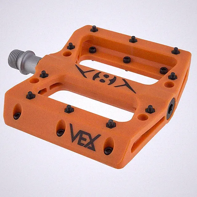 ORIGIN8 BIKE BICYCLE PLATFORM PEDALS VEX 9/16 ORANGE