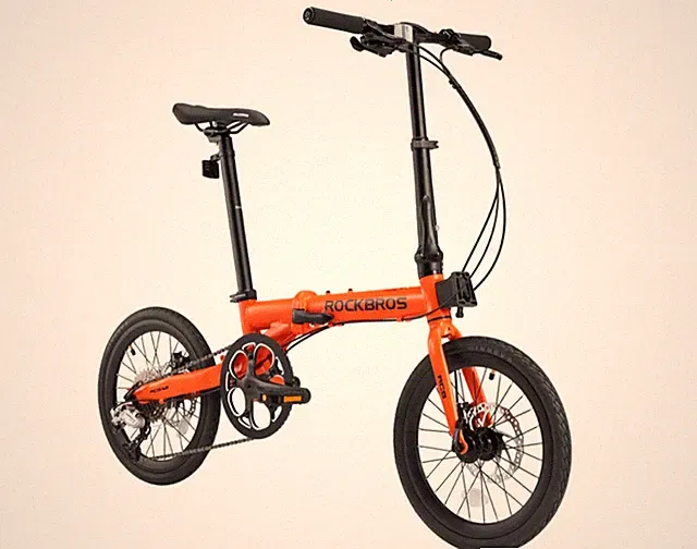 ROCKBROS ACS 16“Adult Folding Bike 9 Speed Lightweight Aluminum Frame Disc Brake