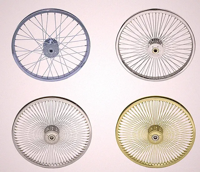 Tricycle Trike 16" Bike Rear Wheel Hollow hub 5/8" axle 36 72 144 spokes Chrome