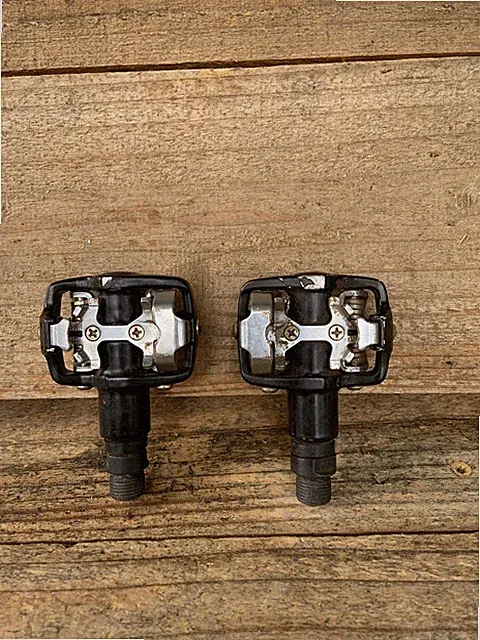 Vintage 9/16” Road Bike Touring Bicycle Pedals-Black- Triathlon Race