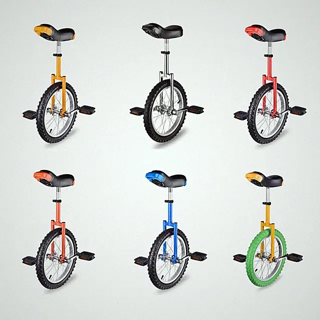 Yescom 16" / 18" / 20" / 24" Wheel Outdoor Unicycle Adjustable Seat Exercise