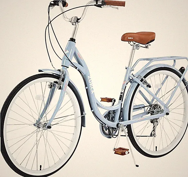 ZUKKA Beach Cruiser Bike for Women, 26 Inch Bikes for Women, 7 Speed Ladies Bike
